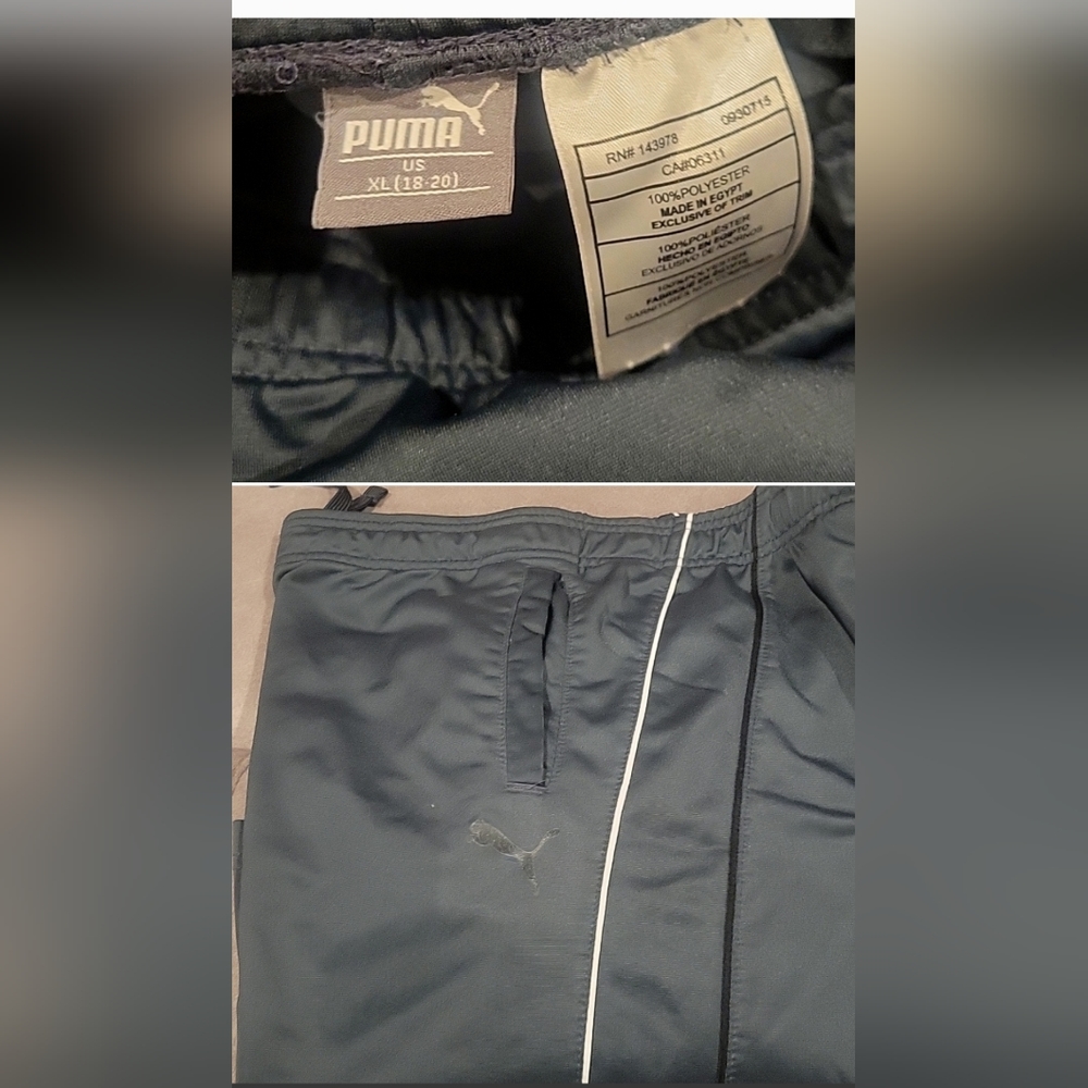 Puma youth XL gray sweatpants
